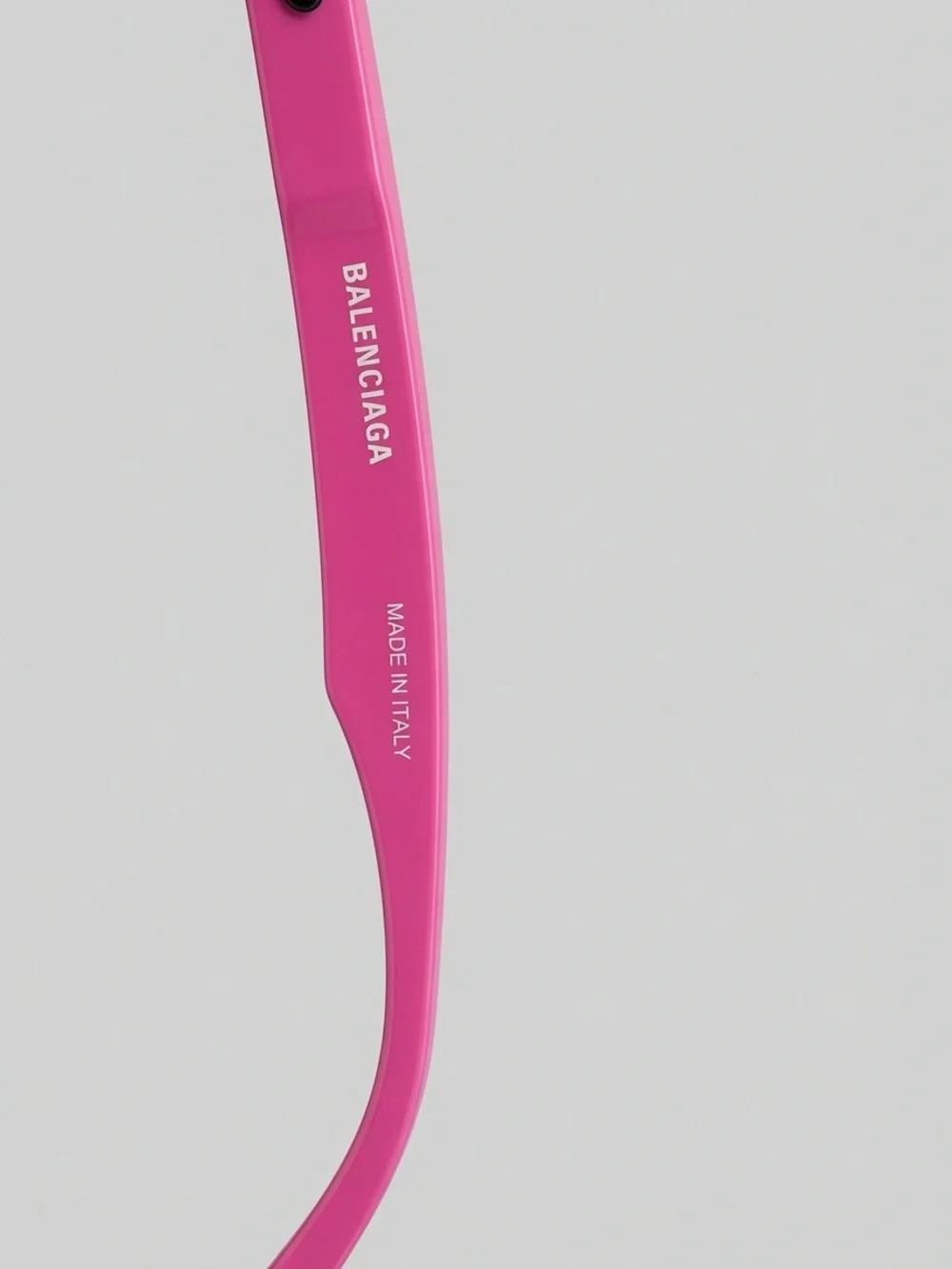 Balenciaga Neon Pink Angular Cat-Eye Sunglasses